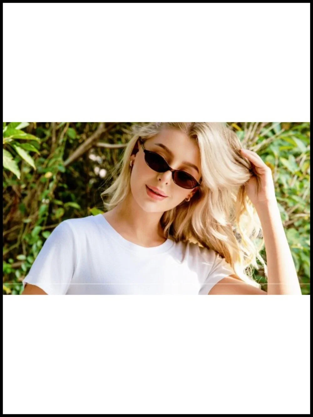 Retro Oval Cat Eye Sunglasses UV400 Lightweight Y2K 90s Trendy Shades